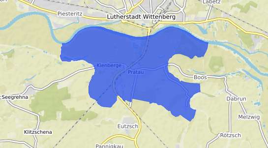 Bodenrichtwertkarte Lutherstadt Wittenberg Pratau